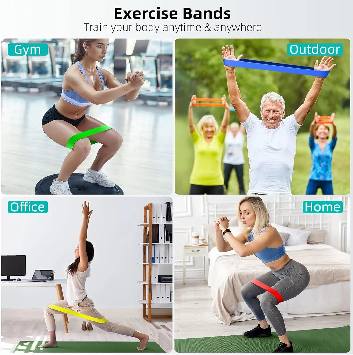 TPE Rubber Resistance Bands for Training