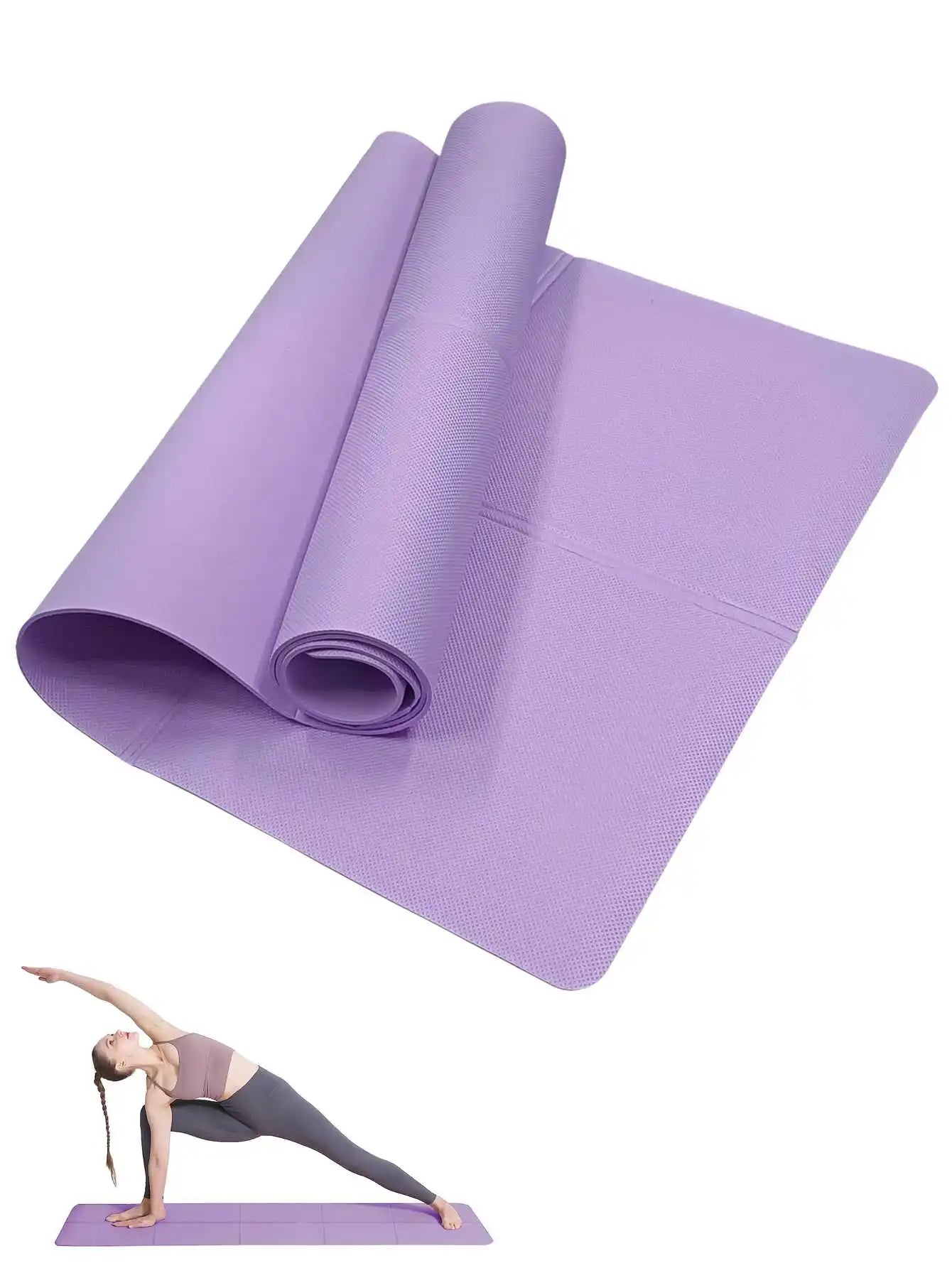 Yoga Pilates Fitness Mat for Home Floor Workouts