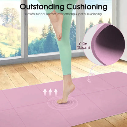 Yoga Pilates Fitness Mat for Home Floor Workouts