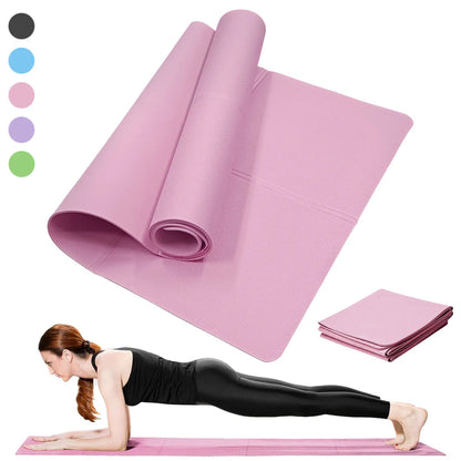Yoga Pilates Fitness Mat for Home Floor Workouts