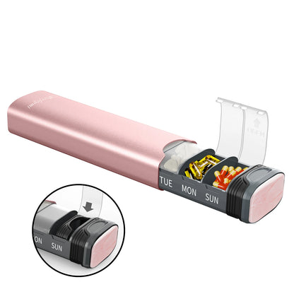 Serfeymi Metal Weekly Pill Organizer