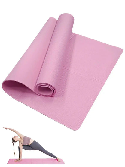 Yoga Pilates Fitness Mat for Home Floor Workouts