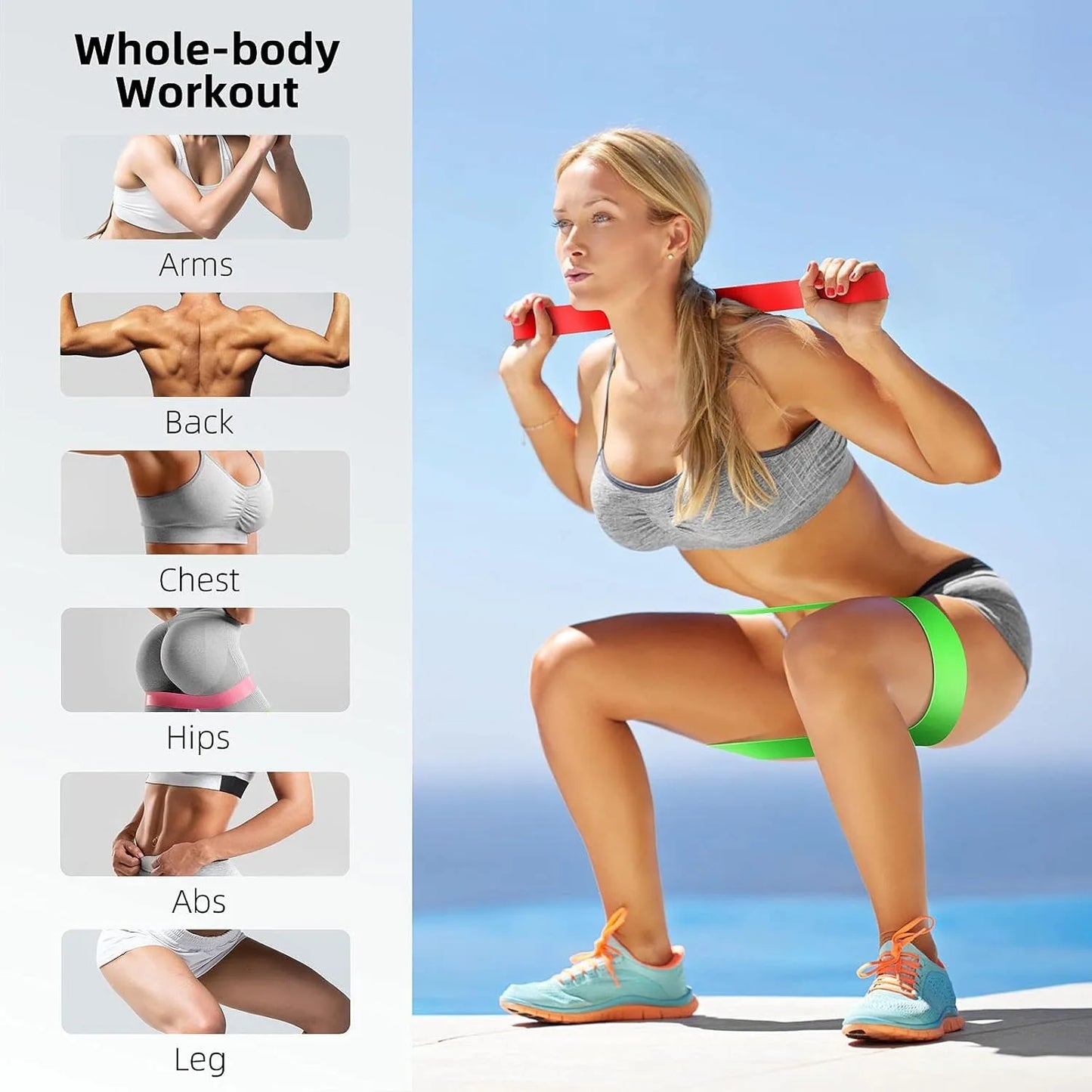 TPE Rubber Resistance Bands for Training
