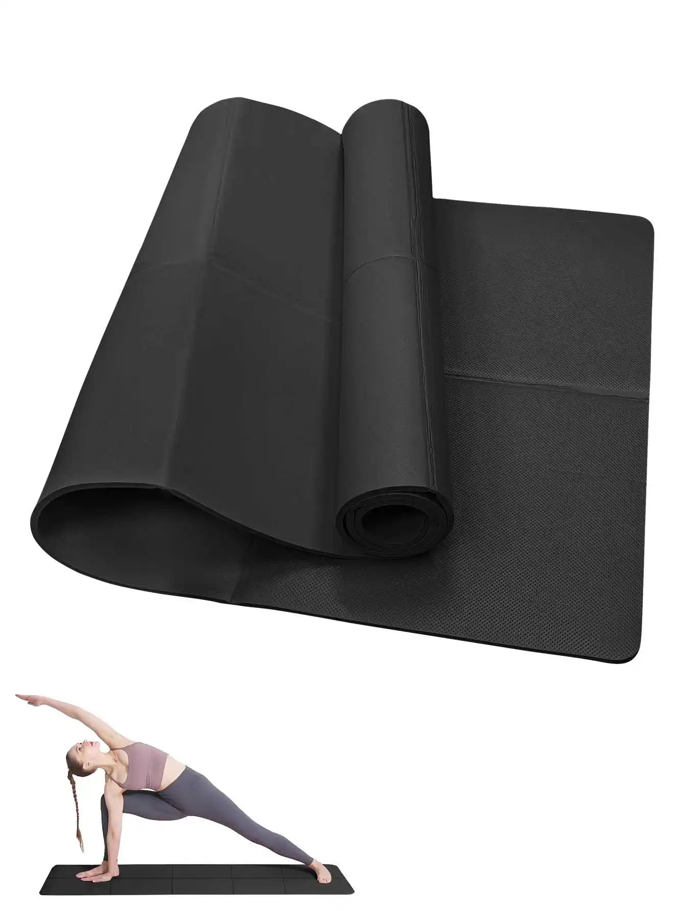 Yoga Pilates Fitness Mat for Home Floor Workouts