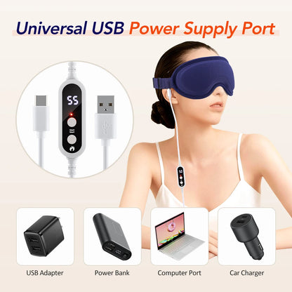 Massaging and Heating Sleeping Mask