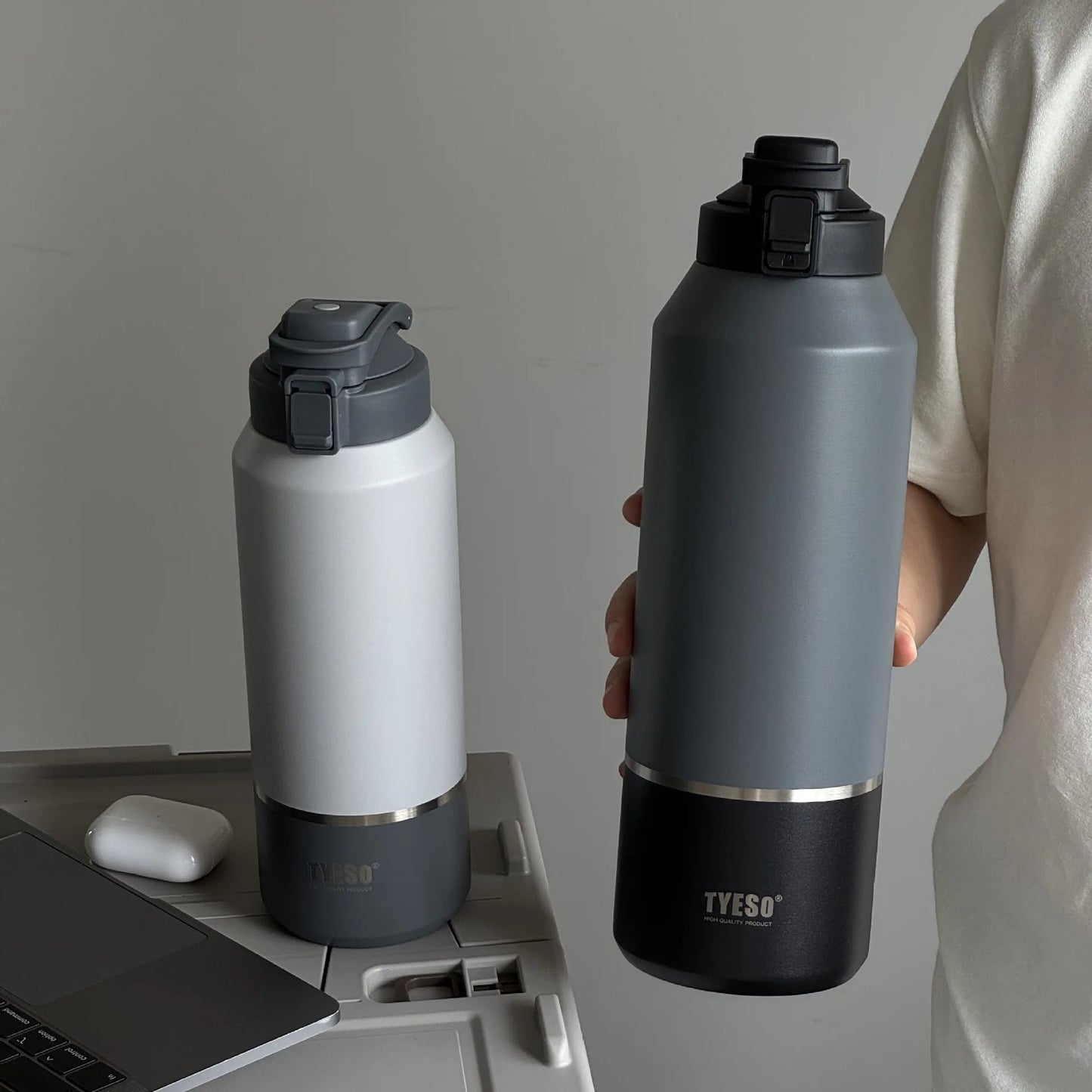 TYESO Stainless Steel Portable Bottle