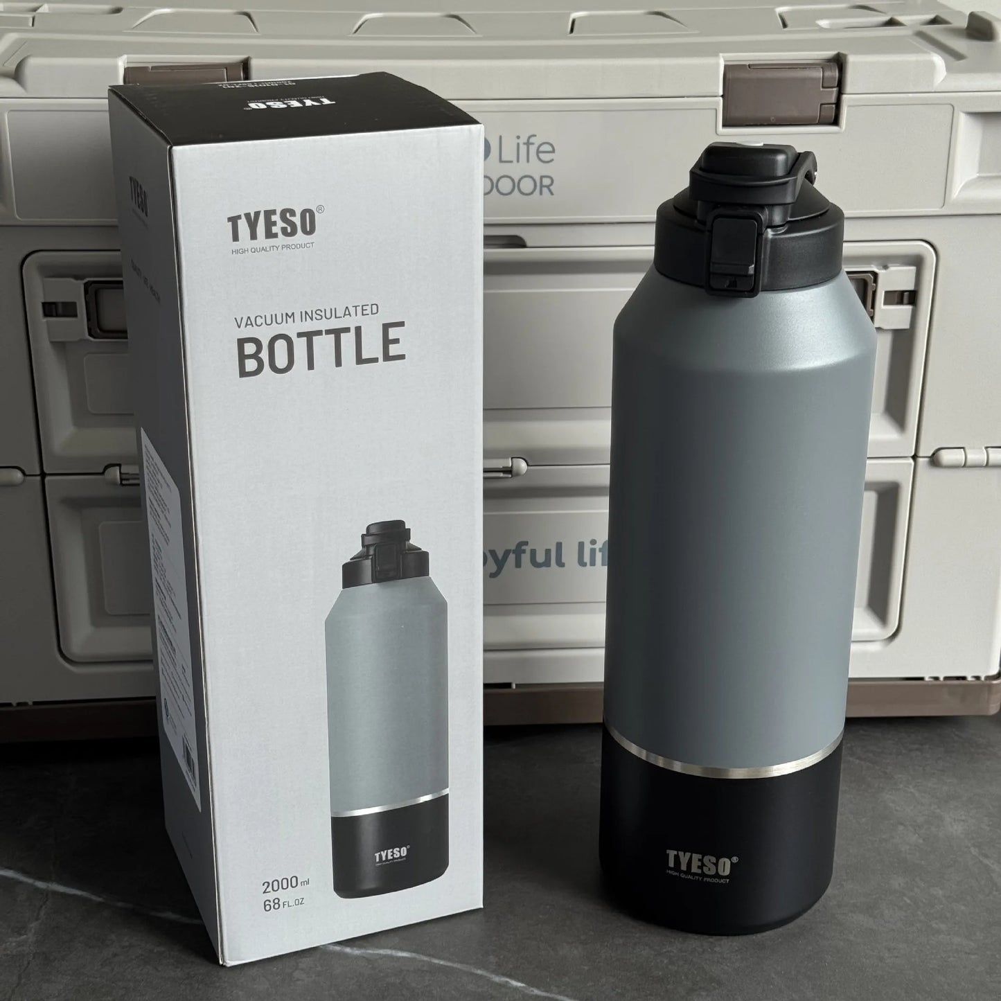 TYESO Stainless Steel Portable Bottle