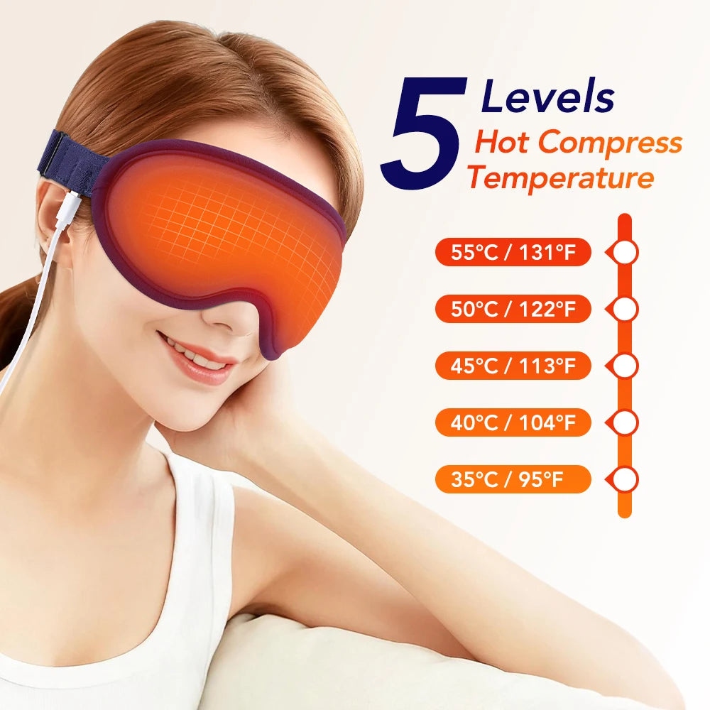Massaging and Heating Sleeping Mask