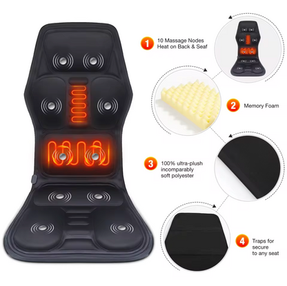 Excelit Heated Massage Seat Cushion
