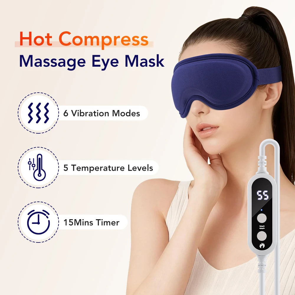 Massaging and Heating Sleeping Mask